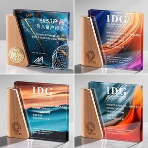 Trophée en pierre de cristal en forme de <span class=keywords><strong>livre</strong></span>, nouveau modè<span class=keywords><strong>le</strong></span> de thème d'ange pour cadeau d'affaires souvenir, logo UV personnalisé - Product Image 3