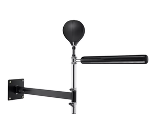 Barre <span class=keywords><strong>de</strong></span> réaction murale en acier avec revêtement PU pour entraînement <span class=keywords><strong>de</strong></span> <span class=keywords><strong>boxe</strong></span>, avec ou sans balles (simples ou doubles), rotation à 360°, installation facile - Product Image 1