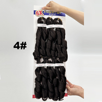 6x Extensions de cheveux synthétiques courtes de 12 pouces, 240g, pour tresses au crochet, coiffure Box Braids pour femme noire, ondulations lâches, boucles françaises, cheveux bouclés à tresser
