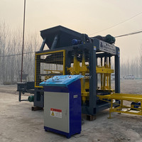 Machine de bloc de béton de vibration automatique QT4-25 pavage ciment cendres volantes PLC composants-roulement boîte de vitesses presse moule forme construire