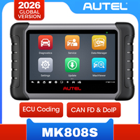 Outil de diagnostic automobile pour MaxiCOM MK808 MK808S, scanner OBD2, contrôle bidirectionnel, diagnostic, écran tactile LCD 7 pouces, WiFi, TPMS