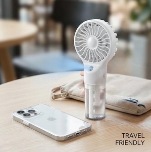 New Handheld Mini Air Conditioner USB Rechargeable Portable <b>Humidifier</b> Mist Cooler Cooling Spray <b>Humidifier</b> Fan for Home/Office - Product Image 3