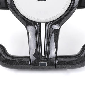 Volant de sport en cuir blanc forgé en fibre de carbone <span class=keywords><strong>M</strong></span> pour <span class=keywords><strong>BMW</strong></span> F10 F20 F21 F30 F36 M2 F87 M3 F80 M4 F82 F85 E70 E90 E91 E92 - Product Image 5