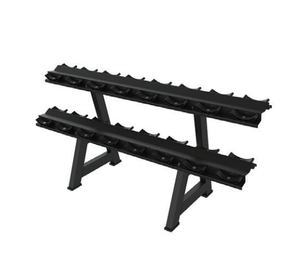 Équipement de fitness pour salle de sport commerciale, ensemble d'haltères avec support de rangement, 10 paires, support d'haltères à 2 niveaux - Product Image 2