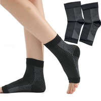 Manchons de compression pour pieds à bout ouvert, chaussettes de soutien de la cheville, soutien élastique de la voûte plantaire pour la course, la marche, le sport, la remise en forme, hommes et femmes