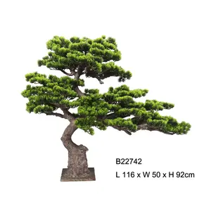 Artificial Plant Boxwood Topiary Bonsai Greenery UV Resistant Green Faux Realistic Tree Decoration Home Office Garden Decor