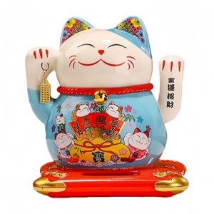 Figura Decorativa de Gato de la Suerte para Cabina de Camión, de Alta Calidad, 11cm*10cm*12cm, Varios Estilos Disponibles - Product Image 2
