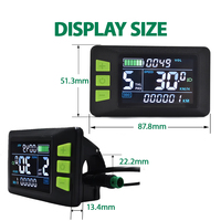 Computadora Electrónica para Ciclismo con Pantalla LCD P3C, Velocímetro, Odómetro, Accesorios para Bicicleta Eléctrica, Cableado para Bicicleta de Carretera/Bicicleta de Montaña