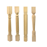 Rambarde de bois massif pour escaliers, balustrade ronde, en bois massif, pour balcon, escalier, moderne