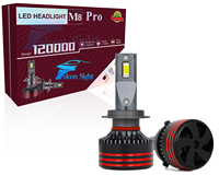 Phares LED de voiture Falconsight FCC M8pro 20000lm à faisceau haut et bas H4 H1 H3 6000k 9005 9012 130W Super Lumineux – Meilleur Prix