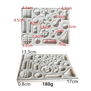 Stampo in Silicone per Torte e Fondente, 3D Rettangolare, 24 Varianti, Mini Cibo Finto Cartoon, Sandwich, Biscotti, Caramelle, <span class=keywords><strong>Dolci</strong></span>, Grafica Fai-da-Te - Product Image 2