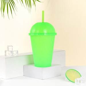 Vasos Reutilizables de Plástico Ecológico de 16 Onzas con Tapa de Domo y Pajitas para Viajes, Cumpleaños y Fiestas - Product Image 4