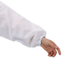 安価な帯電防止<span class=keywords><strong>ESD</strong></span>スモッククリーンルームガウン、ラボコート用ポリエステル衣料 - Product Image 4