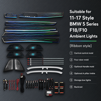 Pour BMW Galaxy Dynamic Led Ambient Light pour F10/F18 Série 5 2011-2017 Système de contrôle de l'éclairage intérieur LED Accessoires de mise à niveau