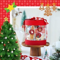 Autocollants d'étiquettes cadeaux en papier couché à thème de Noël, en forme de cercle, pour emballage cadeau, adhésifs, pour scellage DIY, pour l'exportation