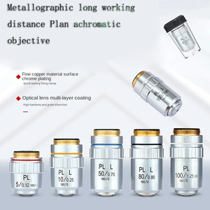Metalografik mikroskop uzun çalışma mesafesi düz alan renksiz objektif PLL 5 10 20 40 50 60 80 <span class=keywords><strong>100X</strong></span> objektif <span class=keywords><strong>lens</strong></span> - Product Image 4
