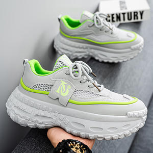 Zapatos de malla transpirables al por mayor del fabricante, mocasines casuales para hombre con suela gruesa que aumenta la altura, tendencia de moda, suaves - Product Image 4