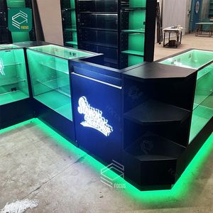 Высококачественные витринные полки розничный магазин настенный стеклянный шкаф для сигарет, стойка для табака, современный дымовой магазин - Product Image 5