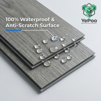 Wasserdichter Rutschfester Umweltfreundlicher SPC Vinyl-Plankenboden 4mm/5mm/6mm Dicke für Fitnessraum Schlafzimmer Werkstatt Innenbereich Klick-Installation