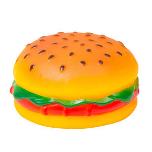 2025 nuovo suono che rende realistico Hamburger Hamburger cucciolo Pet Dog che allena Cheeseburger giocattoli squittiscono giocattolo da masticare - Product Image 5