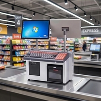 Caisse enregistreuse tactile tout-en-un de 11,6 pouces avec imprimante de reçus intégrée, pour supermarché, magasin de détail, restaurant