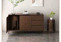 Tabouret en bois de frêne massif, empilable, rond, style moderne minimaliste, pour salle à manger ou petit espace de salon