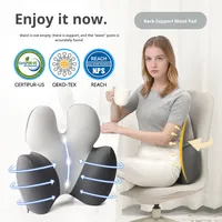Coussin de soutien lombaire en mousse à mémoire de forme orthopédique personnalisable pour une utilisation prolongée au bureau et en voiture