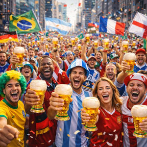 Jarra de <span class=keywords><strong>Cerveza</strong></span> de Vidrio Creativa de Gran Capacidad, Diseño de Trofeo de Fútbol, Jarra de Brindis sin Plástico para Fiestas de Fútbol - Product Image 6