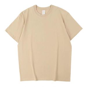 Design Custom logo Pure Cotton T-<b>shirt</b> High Quality Solid Color Casual Style logo Custom Design - Product Image 5