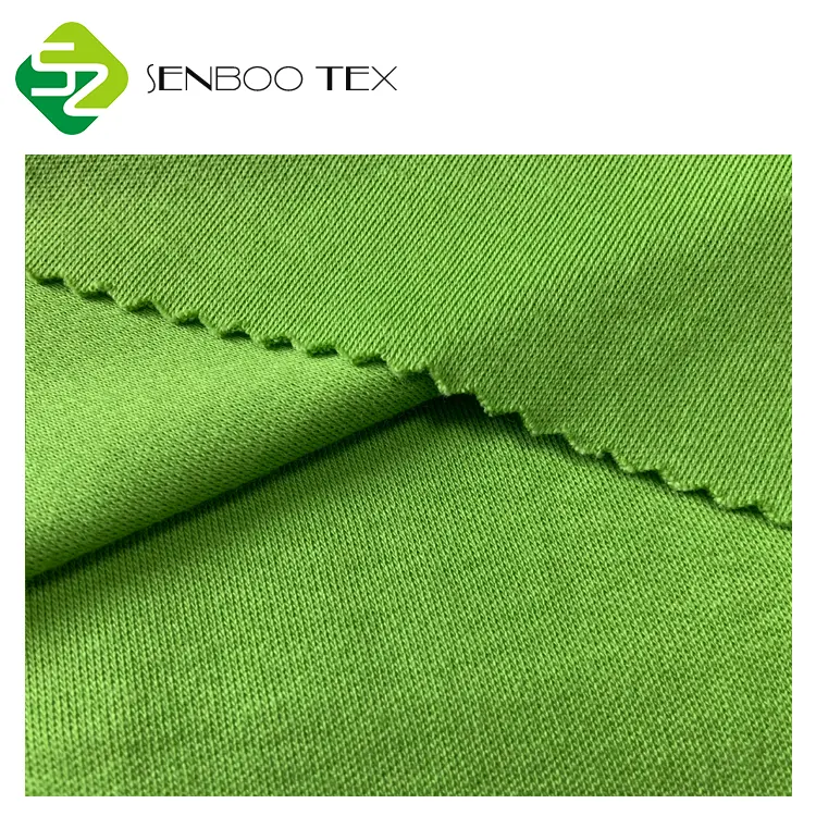 Özel yapılmış sürdürülebilir % 100% pima pamuklu çift jarse kumaş t shirt için
