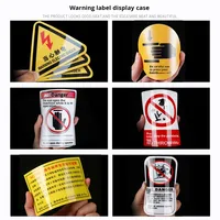 Autocollants en PVC, feuilles de plastique, étiquettes personnalisées avec code QR, panneaux d'avertissement imprimés, autocollants mats pour table