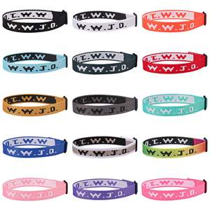 Braccialetto Jacquard wristian Custom U-Meking wrattband cristiano durevole per la chiesa raccolta fondi regalo all'ingrosso - Product Image 3