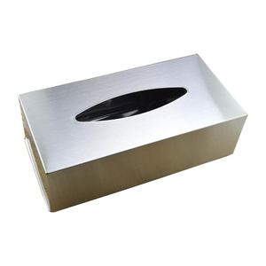 Boîte rectangulaire personnalisée en acier inoxydable, porte-papier, distributeur de serviettes de toilette, coffret de mouchoirs faciaux, porte-serviettes pour hôtel, maison, salle de bains - Product Image 2