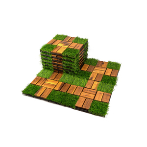 USA Warehouse 2026 Hot Sale Modern Wooden Grass <b>Wall</b> <b>Panel</b> Outdoor Garden Decorative Planting Module for Household Commerce Use - Product Image 2
