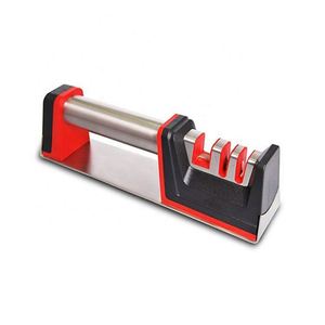 Pierre à aiguiser les couteaux en oxyde d'aluminium Superfit, la plus vendue en 2020, avec poignée ergonomique, 2 étapes, grain grossier 100-400, pour usage en cuisine - Product Image 4