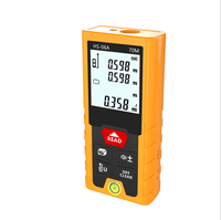 Télémètre laser industriel, ruban à mesurer numérique double mode, rétroéclairage LCD, calcul de surface/volume, étanche IP54, matériau ABS