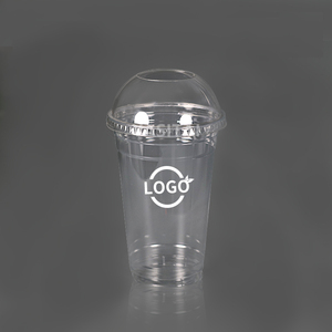 Tazza per animali domestici in <span class=keywords><strong>plastica</strong></span> usa e getta di ottima qualità da 98mm abbinata a coperchi a cupola a foro largo - Product Image 3