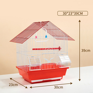 Cage à oiseaux en métal de bonne qualité, durable et économique, pour perroquets, canaris et autres oiseaux, idéale pour l'élevage, à assembler. - Product Image 3