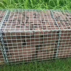 Kotak jala kawat Gabion Las galvanis dekorasi taman lanskap dinding penahan batu - Product Image 6