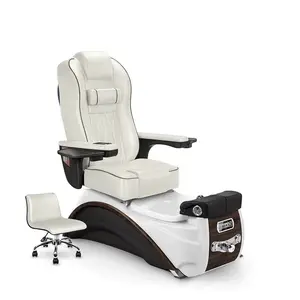 Luxury Manicure Chair without Tube Eddy Current Foot Massage Chair Can Back Powerful Pump Pedicure Chair Nail Beauty Salon