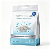 Sac en plastique résistant aux perforations pour litière pour chat, impression couleur personnalisée, résistant à l'humidité, pour le stockage de sable pour chat, directement de l'usine.