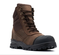 ZG L605 Bottes de Sécurité Direct Usine en Cuir Véritable Haute Qualité Crazy Horse à Embout d'Acier Unisexe pour Hommes, Idéales pour la Vente