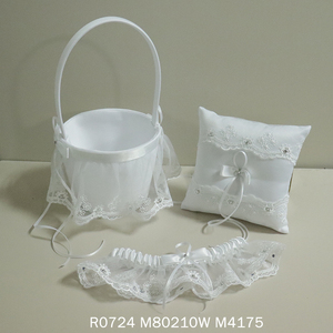 M80210 Jarretière sexy en <span class=keywords><strong>dentelle</strong></span> blanche <span class=keywords><strong>pour</strong></span> mariage <span class=keywords><strong>Porte</strong></span>-jarretelles de mariée - Product Image 5