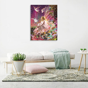 Hot Selling Fairy Butterfly Handmade Full <strong>Round</strong> Drill Diamond Painting <strong>Canvas</strong> for Fun - Product Image 4