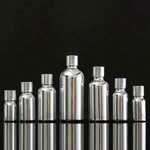 Pot en verre personnalisé de haute qualité, portable, pour crème pour le visage, en argent et or électro-plaqué, 5, 10, 20, 30, 50 g, emballages cosmétiques vides - Product Image 2