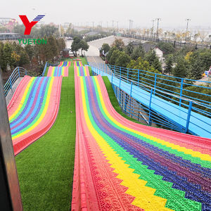 <span class=keywords><strong>Toboggan</strong></span> arc-en-ciel personnalisé aire de jeux extérieure pour enfants manèges équipement d'amusement en plein air <span class=keywords><strong>toboggan</strong></span> en plastique de neige sèche arc-en-ciel - Product Image 4