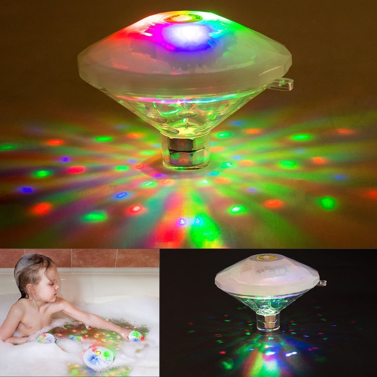 Float Rechargeable Waterproof Light up Hanging Pool Lights for Swimming Pools