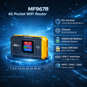 Routeur WiFi6 portable <span class=keywords><strong>4G</strong></span> avec carte SIM, batterie 3000 mAh, double bande, pare-feu et QoS pour les voyages - Product Image 2