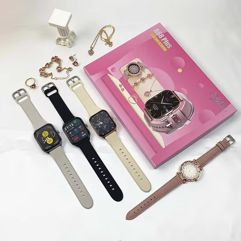 Reloj inteligente A58 plus de lujo 2024, conjunto de relojes de traje en  1, pulsera inteligente, reloj inteligente deportivo A58 Plus para mujeres y 