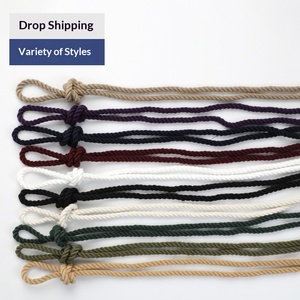 Cordones de poliéster y cáñamo de tres hebras Force One, gruesos, con lazo de mariposa, Black Warrior <span class=keywords><strong>Dunk</strong></span>, negro, blanco, beige, 7MM - Product Image 4